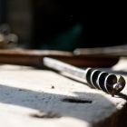 Kézi fúró hegye. Fotó: Toró Attila.