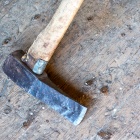 Fahasogató fejsze. Fotó: Toró Attila.