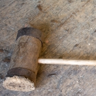 Fa hasogatásához használt bunkó. Fotó: Toró Attila.