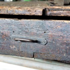 A kovácsműhely régi fiókos szekrénye egy helyi üzlet berendezése volt. Fotó: Toró Attila.